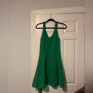 Mac Duggal Green Halter Sundress Mini